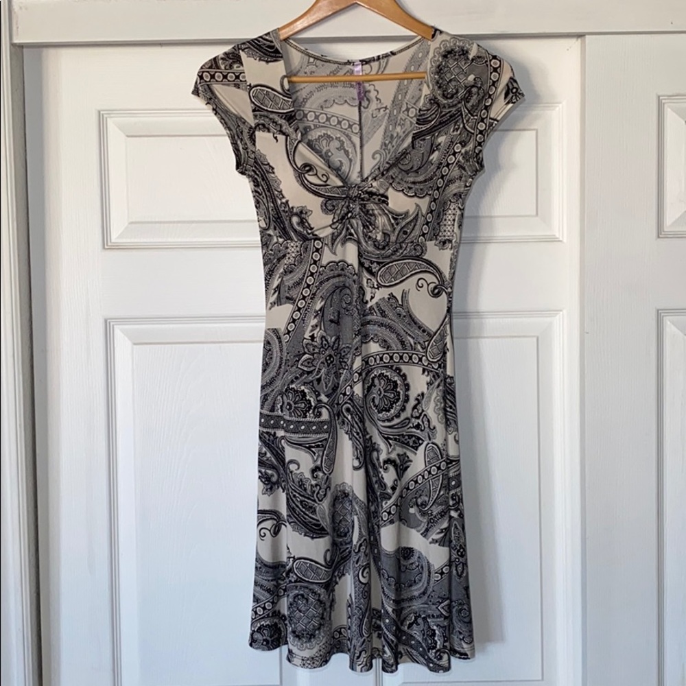 Silky Cap Sleeved Dress